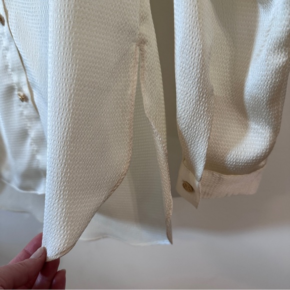 MICHAEL KORS | Women’s Long Sleeve Satin Button Down Shirt size Small - Picture 5 of 8